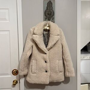 Boden Cream Sherpa Jacket